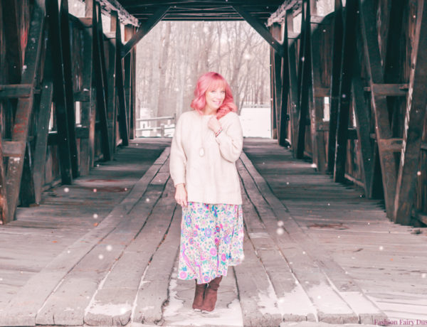 boho maxi dress_slouchy sweater_otk boots